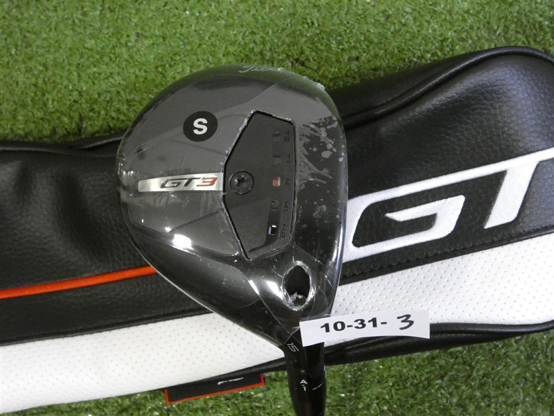 Titleist GT3 15* 3 Wood Tensei 1K Black 75 Stiff Graphite with Headcover New