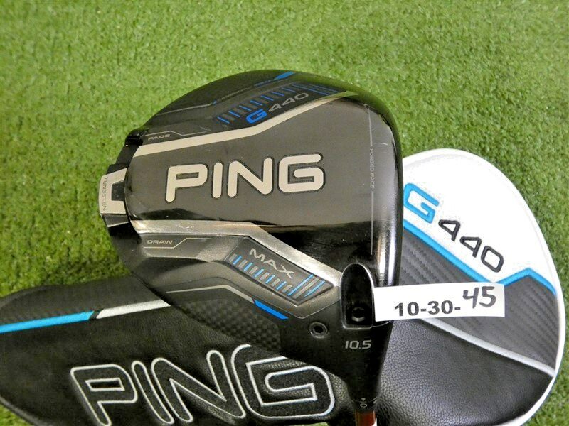 PING G440 Max 10.5* Driver Denali Red 60g 6.0 Stiff Graphite with HC Excellent