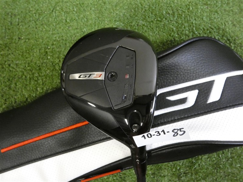 Titleist GT3 15* 3 Wood HZRDUS Black 5G 70g 6.5 X Extra Stiff Graphite with HC