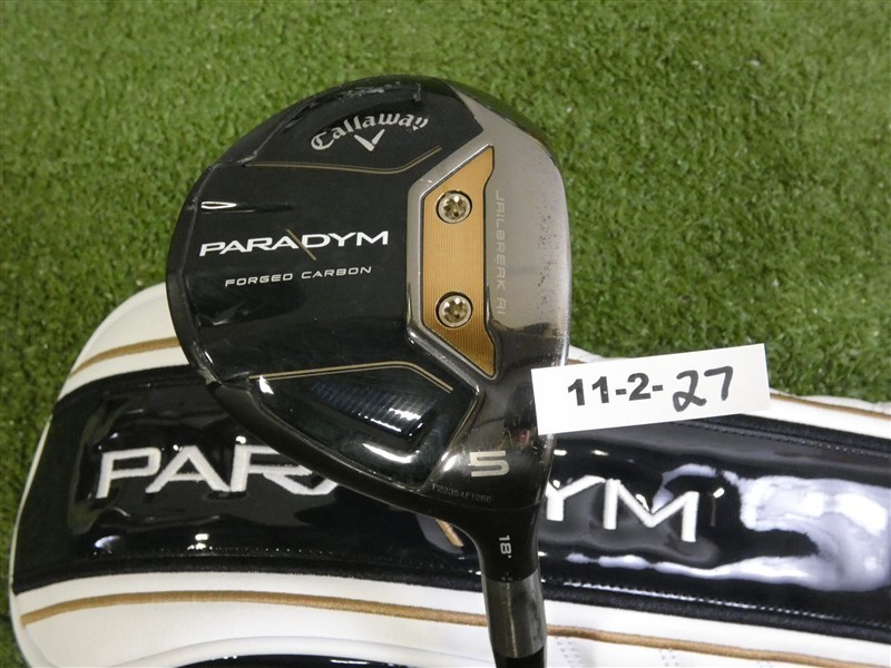 Callaway Paradym 18* 5 Wood HZRDUS Gen 4 Silver 60g 6.0 Stiff Graphite with HC