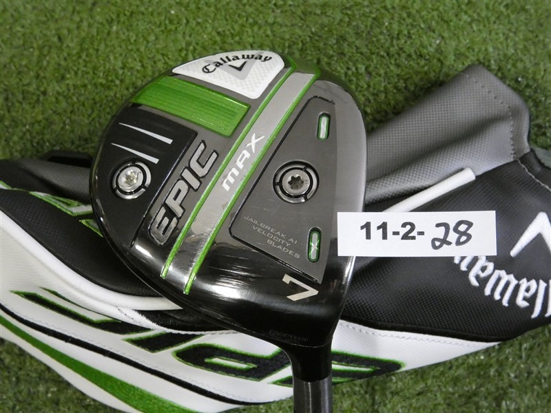 Callaway Epic Max 21* 7 Wood Ventus Blue VeloCore 6 Regular Graphite w Headcover