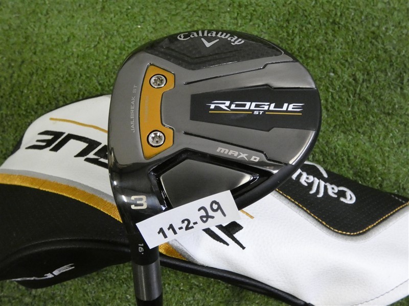 Callaway Rogue ST Max D 16* Left Hand 3 Wood Tensei AV 75 Stiff Graphite HC New