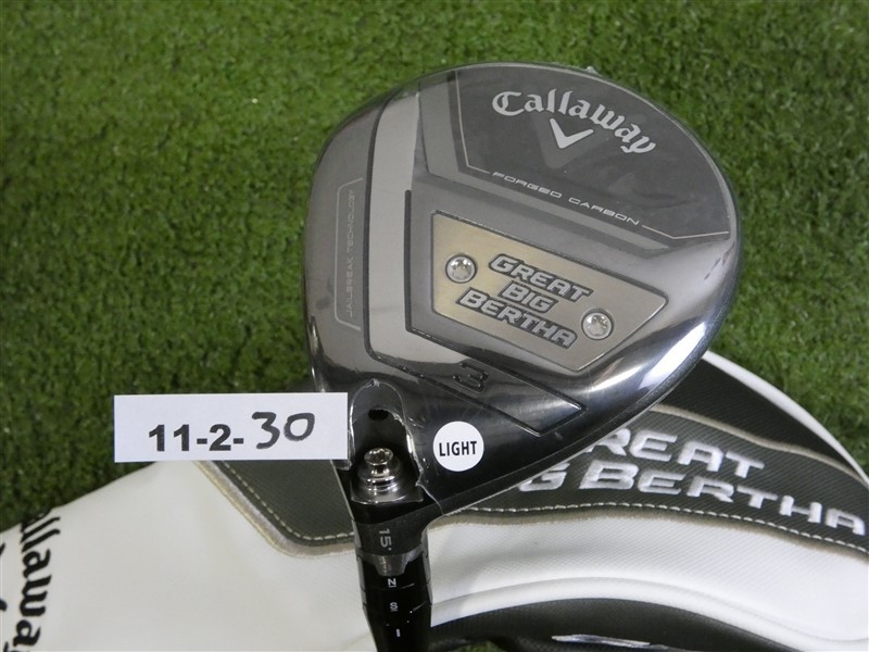 Callaway Great Big Bertha 23 15* Left Hand 3 Wood Helium 4F2 Senior with HC New