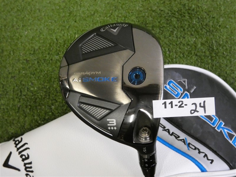 Callaway Paradym Ai Smoke Triple Diamond 15* 3 Wood HZRDUS RDX 70g 6.0 Stiff HC