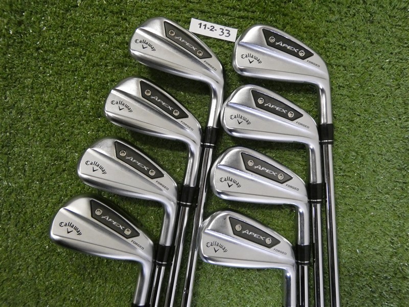 Callaway Apex Ai200 Forged Irons 4-P & A DG Mid 100 S300 Stiff Steel Excellent