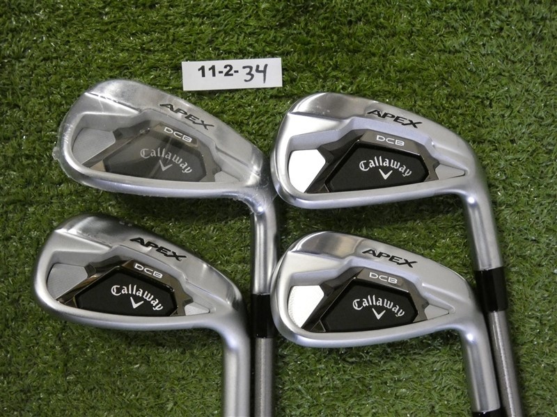 Callaway Apex DCB 21 Forged Irons 7-P SteelFiber i95 Regular Graphite Mid Grips