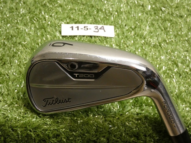 Titleist 2021 T200 Forged 6 Iron AMT White S300 Stiff Steel