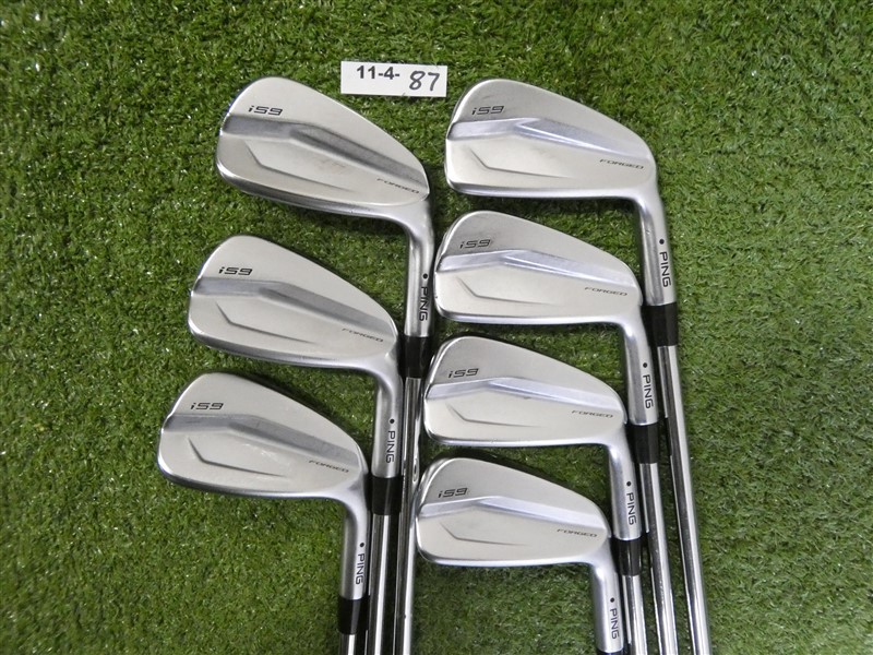 PING i59 Forged Irons 4-W AWT 2.0 X Extra Stiff Steel with Mid Grips Black Dot