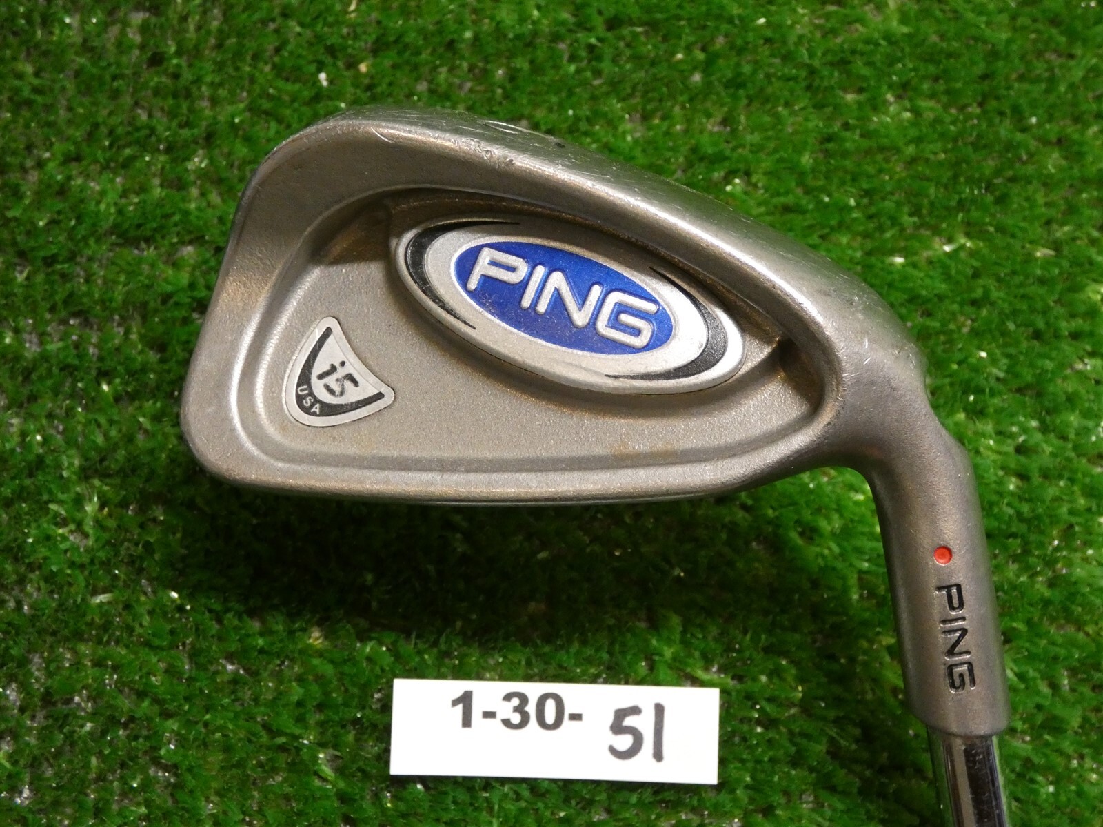 Ping i5 6 Iron True Temper Regular Steel Red Dot .75″ Flat