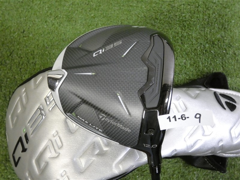 TaylorMade Qi35 Max Lite 12.0* Driver Vanquish 40 R2 Senior with Headcover Mint