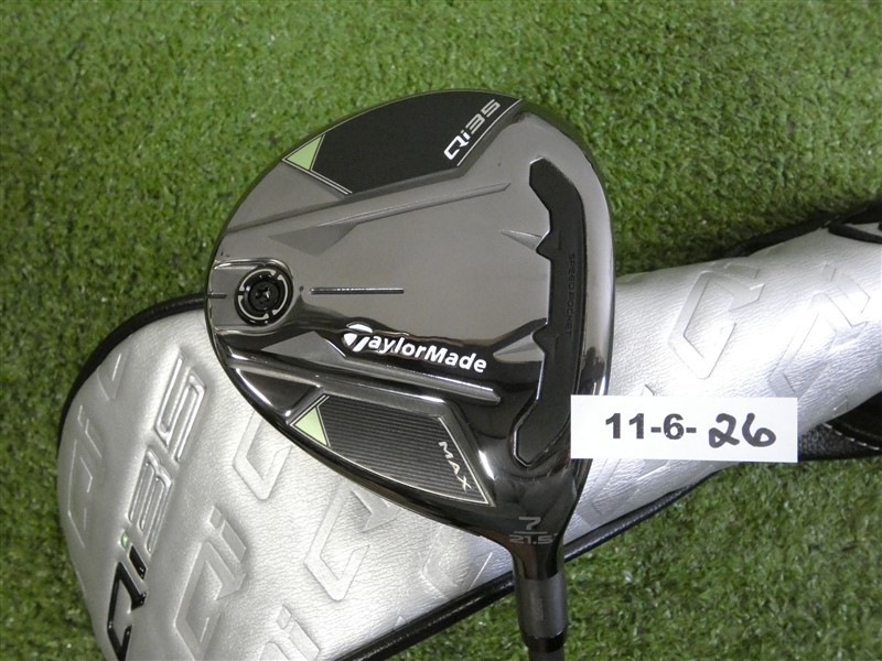 TaylorMade Qi35 Max 21.5* 7 Wood AirSpeeder 50 Regular Graphite w Headcover Mint