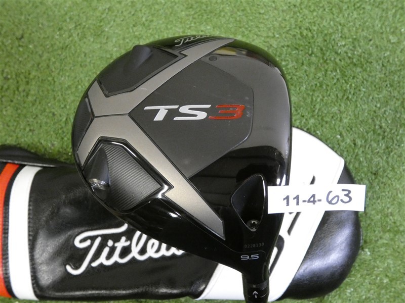 Titleist TS3 9.5* Driver Oban Kiyoshi Black 65g 04 Stiff w HC & Std Wt Excellent