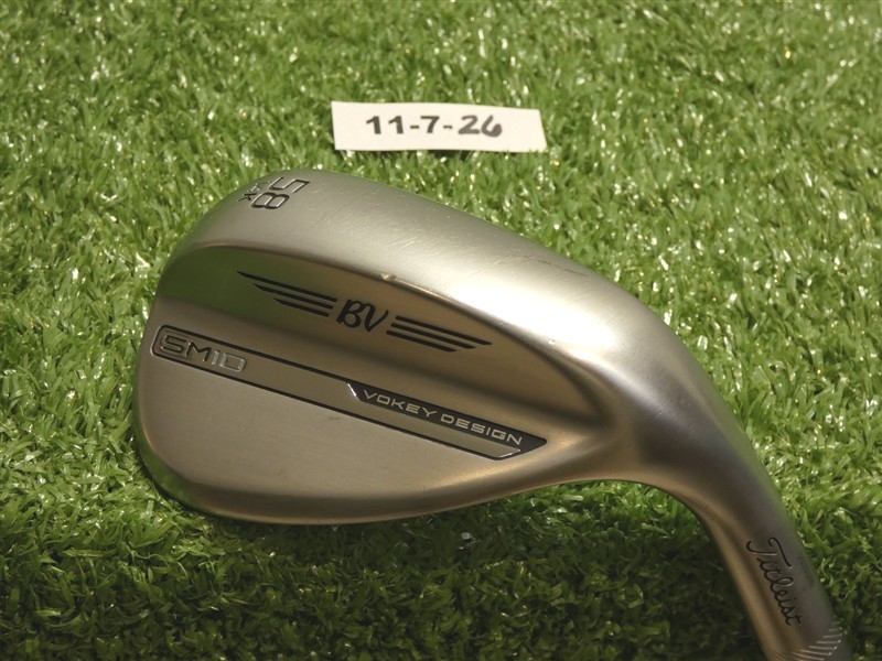 Titleist Vokey SM10 Tour Chrome 58* 14* Lob Wedge K Grind DG Steel Excellent