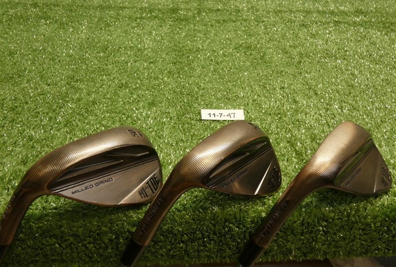 TaylorMade Hi-Toe 3 Left Hand 50/54/60* Gap/Sand/Lob Wedge Set DG S400 Steel