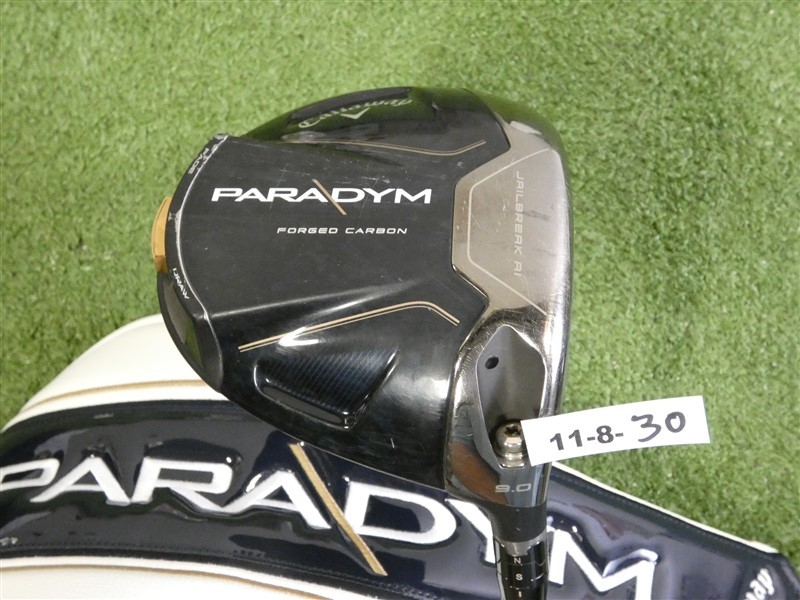 Callaway Paradym 9.0* Driver HZRDUS Silver 60g 6.0 Stiff Graphite with Headcover