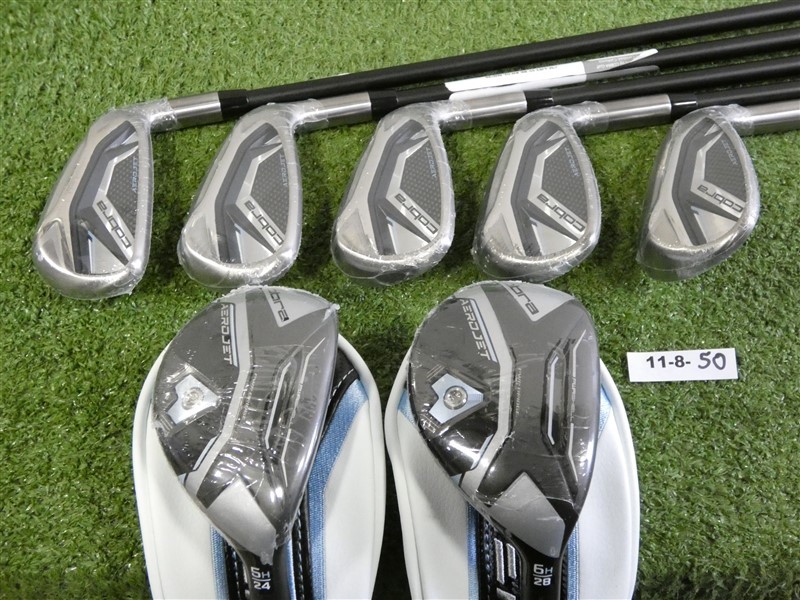 Cobra Aerojet Womens Combo Irons 5-6H, 7-P & S KBS PGI 55 Ladies Graphite New