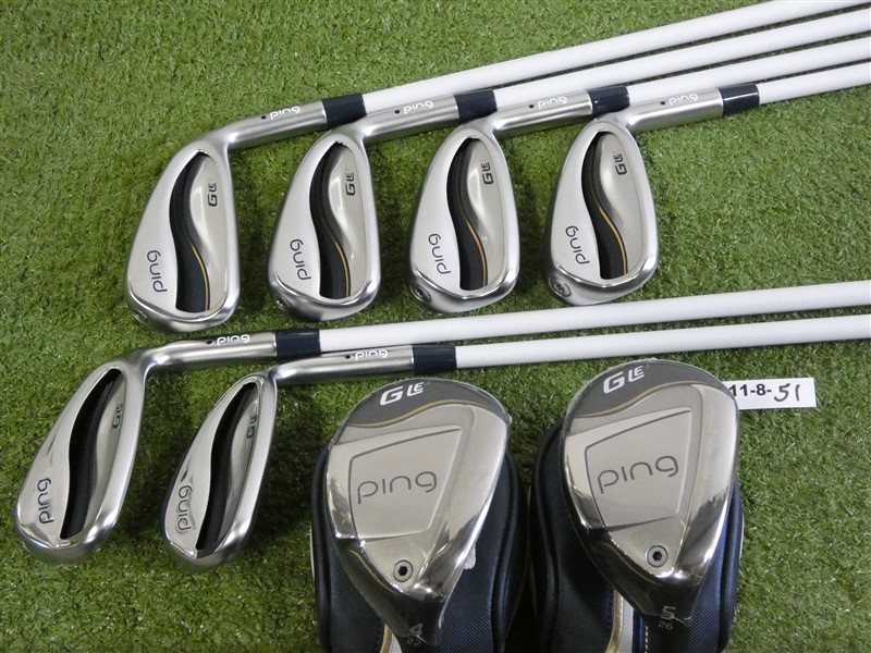 PING G Le3 Womens Combo Irons 4-5H, 6-W & S Lite Ladies Graphite Black Dot New