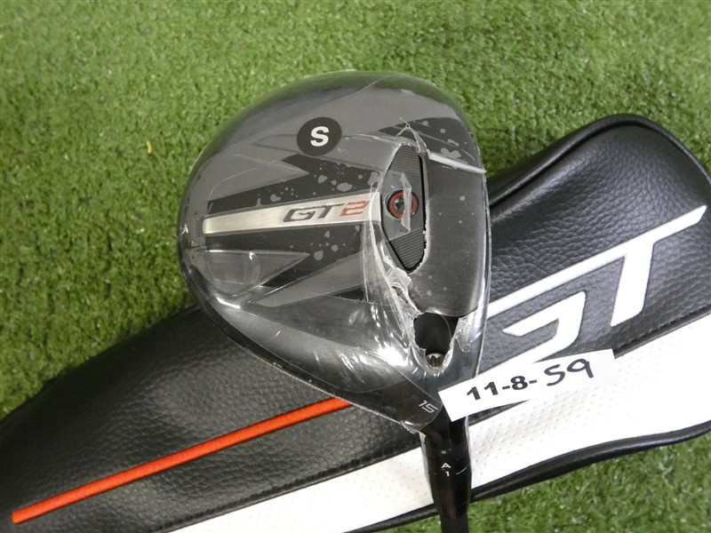 Titleist GT2 15* 3 Wood Tensei 1K Blue 65 Stiff Graphite with Headcover New