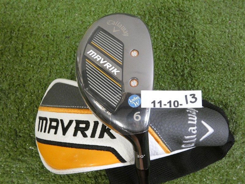 Callaway Mavrik Max W 30* Womens 6 Hybrid Helium 50L I Ladies Graphite w HC New