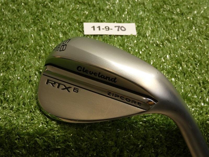 Cleveland RTX 6 ZipCore Tour Satin 58* 10* Lob Wedge Mid DG Spinner Steel Mint