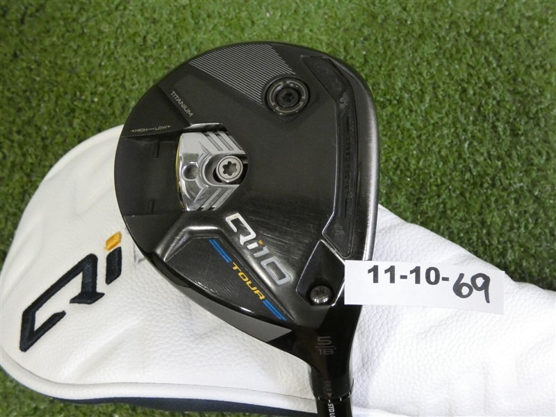 TaylorMade Qi10 Tour 18* 5 Wood HZRDUS Black 62g 6.0 Stiff Graphite w Headcover