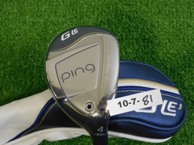 PING G Le3 22* Womens 4 Hybrid Rescue ULT250 Lite Ladies Graphite with HC New