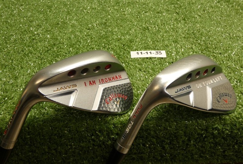 Callaway Jaws Full Toe Custom Left Hand 54/60* Sand/Lob Wedge Set DG S400 Steel