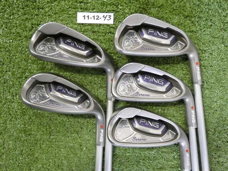 PING Serene Womens Irons 7-W & S ULT 210 Lite Ladies Graphite Red Dot .75* Flat