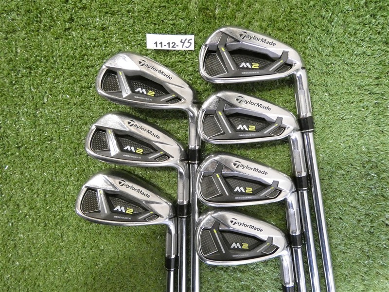 TaylorMade 2017 M2 Irons 5-P & A REAX 88 HL Stiff Steel with Midsize Grips