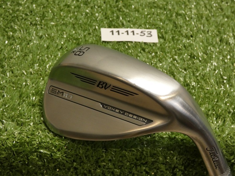 Titleist Vokey SM10 Tour Chrome 58* 14* Lob Wedge K Grind DG Steel Mint