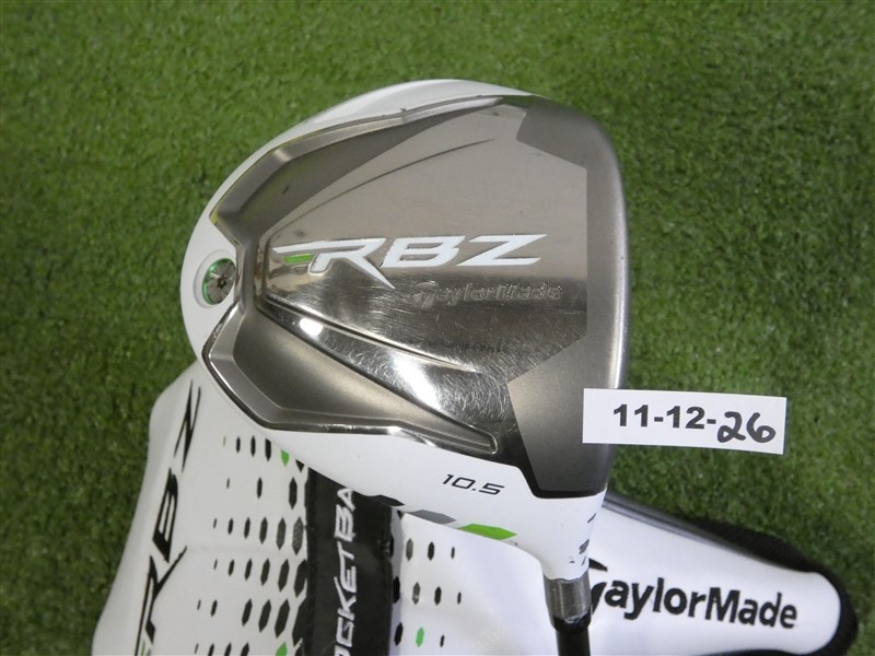 TaylorMade RBZ RocketBallz Fixed Hosel 10.5* Driver Regular Graphite with HC 46″