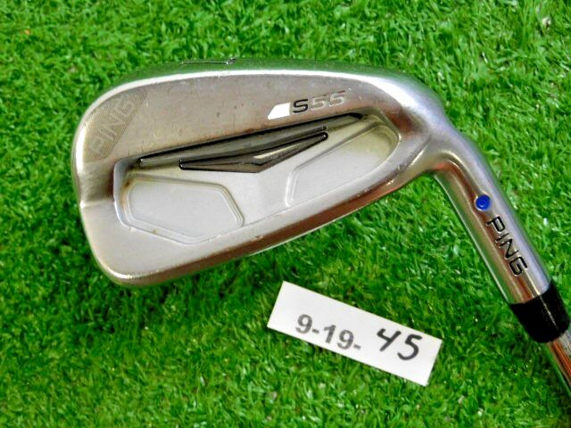 PING S55 7 Iron Project X 6.0 Stiff Steel with Jumbo Grip Blue Dot .75* Upright