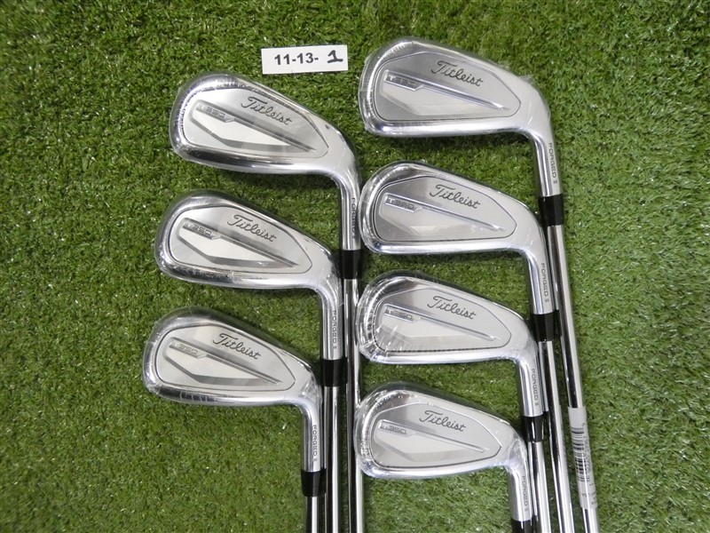 Titleist 2023 T350 Forged Irons 5-P & 48* W AMT Red S300 Stiff Steel New