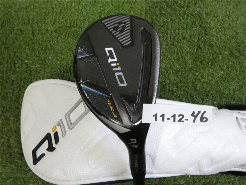 TaylorMade Qi10 19* 3 Hybrid Rescue Ventus TR Blue 7 Stiff Graphite w Headcover