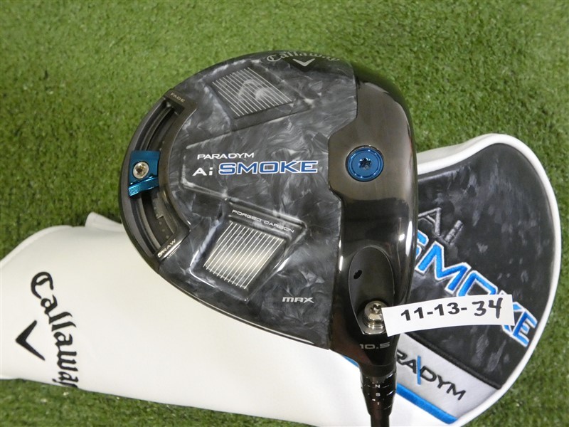 Callaway Paradym Ai Smoke Max 10.5* Driver HZRDUS Black 4G 60g 6.0 Stiff w HC