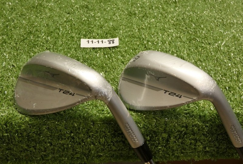 Mizuno T24 White Satin 56/60* 12/6* Sand/Lob Wedge Set S/X DG S400 Steel New