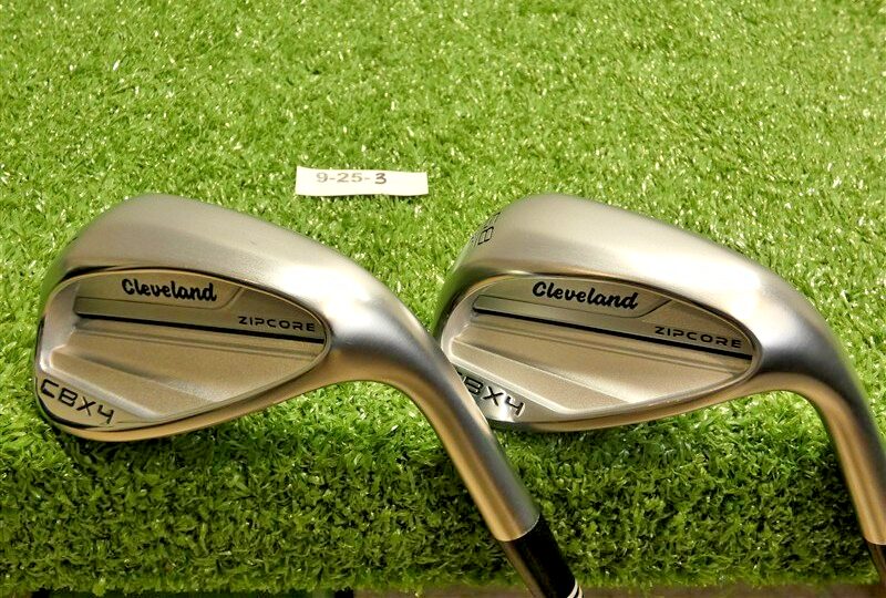 Cleveland CBX 4 ZipCore 54/58* 14/12* Sand/Lob Wedge Set KBS 115 Steel MINT