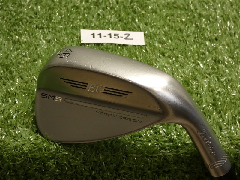 Titleist Vokey SM9 46* 10* Pitching Wedge F Grind SteelFiber i125 Stiff Graphite