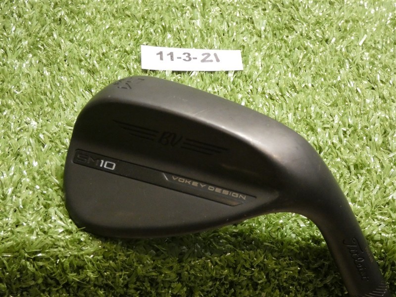 Titleist Vokey SM10 Jet Black 54* 14* Sand Wedge F Grind Dynamic Gold Steel Mint