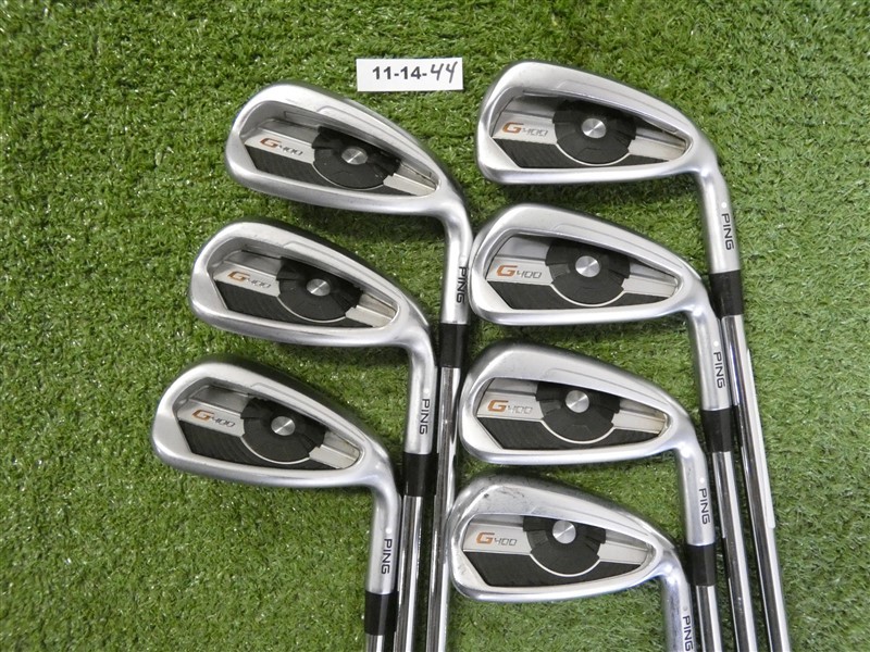 PING G400 Irons 5-W & U AWT 2.0 Stiff Steel White Dot 3* Upright +1″