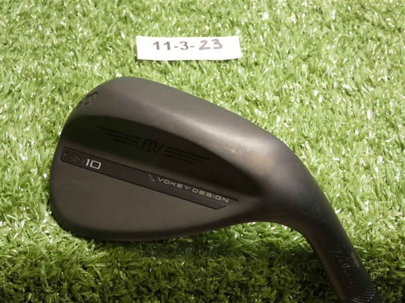Titleist Vokey SM10 Jet Black 56* 12* Sand Wedge D Grind Dynamic Gold Steel Mint