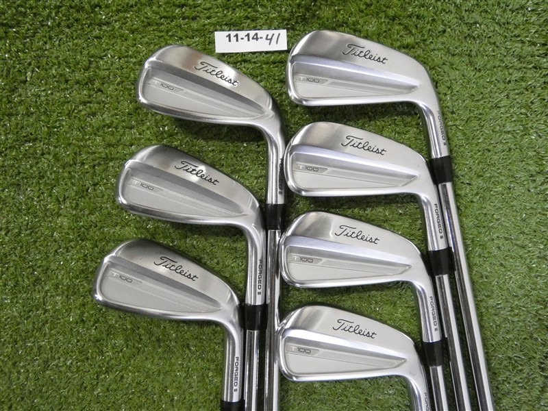 Titleist 2023 T100 Forged Irons 4-P Modus 3 Tour 120 X Extra Stiff Steel +1″