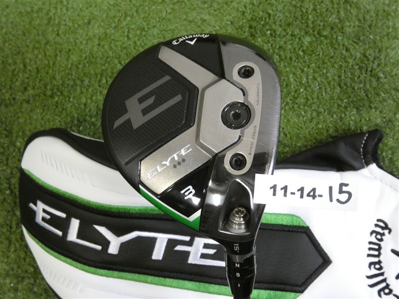 Callaway Elyte Triple Diamond 15* 3 Wood Tensei 1K Black 75 Stiff Graphite w HC