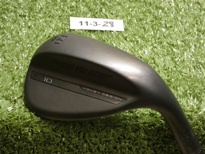 Titleist Vokey SM10 Jet Black 60* 14* Lob Wedge K Grind DG Steel Excellent