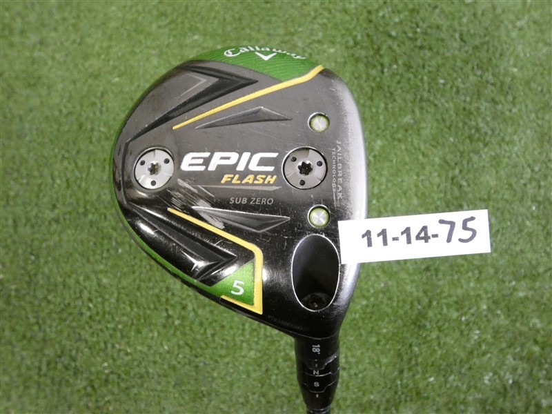 Callaway Epic Flash Sub Zero 18* 5 Wood HZRDUS Smoke 70g 6.0 Stiff Graphite Mid