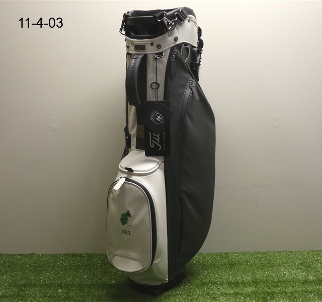 Titleist Links Legend Members 4-Way Carry Stand Golf Bag C.C Logo White/Grey New