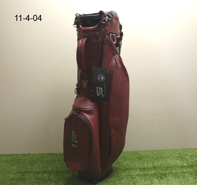 Titleist Links Legend Members 4-Way Carry Stand Golf Bag C.C. Logo Burgundy New