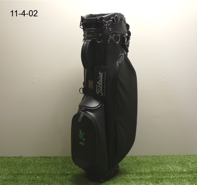 Titleist Links Legend Members 4-Way Carry Stand Golf Bag C.C. Logo Black New