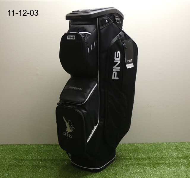 Ping Traverse Mens 14-Way Cart Bag C.C. Logo Black/White New
