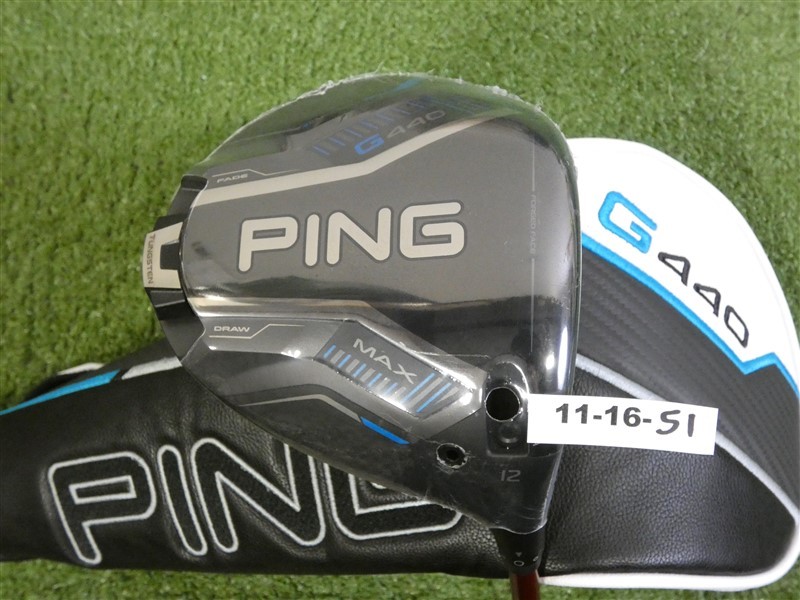 PING G440 Max 12* Driver Denali Red 60g 5.5 Regular Graphite w HC Oversize New